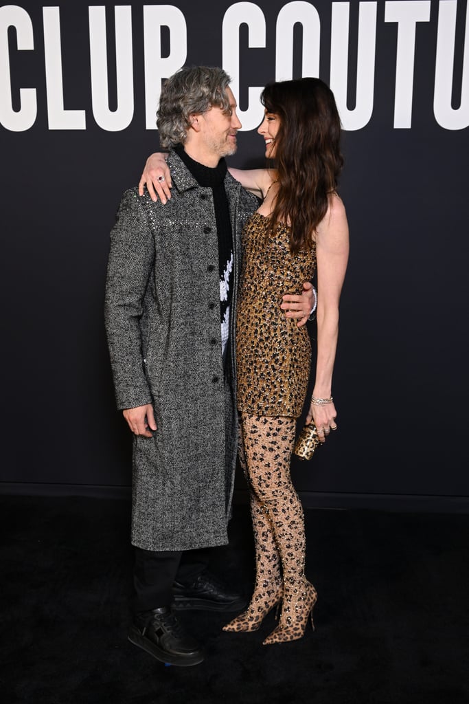 Anne Hathaway and Husband Adam Shulman at Paris Fashion Week