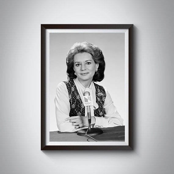 Barbara Walters Portrait Poster