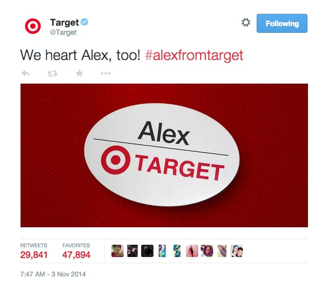 Target Totally Boarded the #AlexFromTarget Train