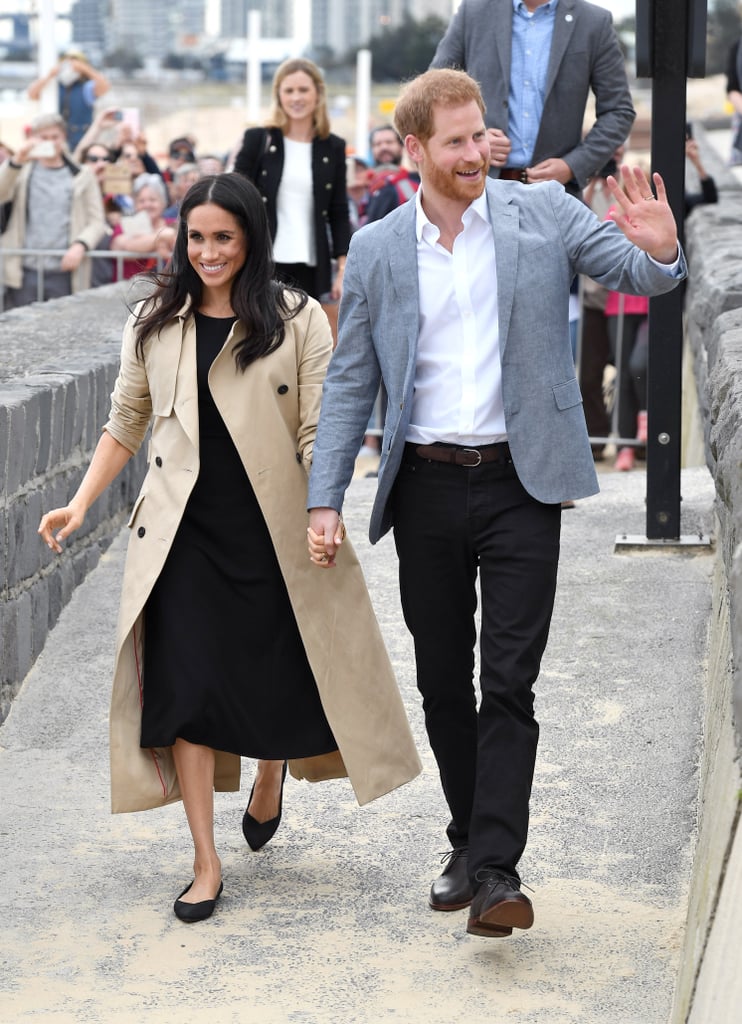 Meghan Markle Black Club Monaco Dress on the Beach 2018