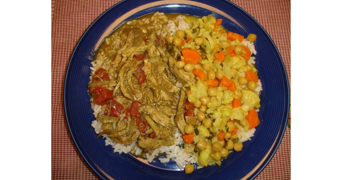 Girlc's Fragrant Chicken Curry and Indian Cauliflower Stew