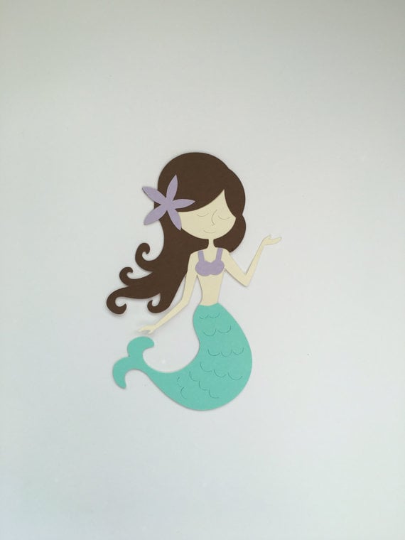 Mermaid Die Cut Decor