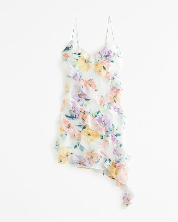 Abercrombie & Fitch All-Over Ruffle Mini Dress
