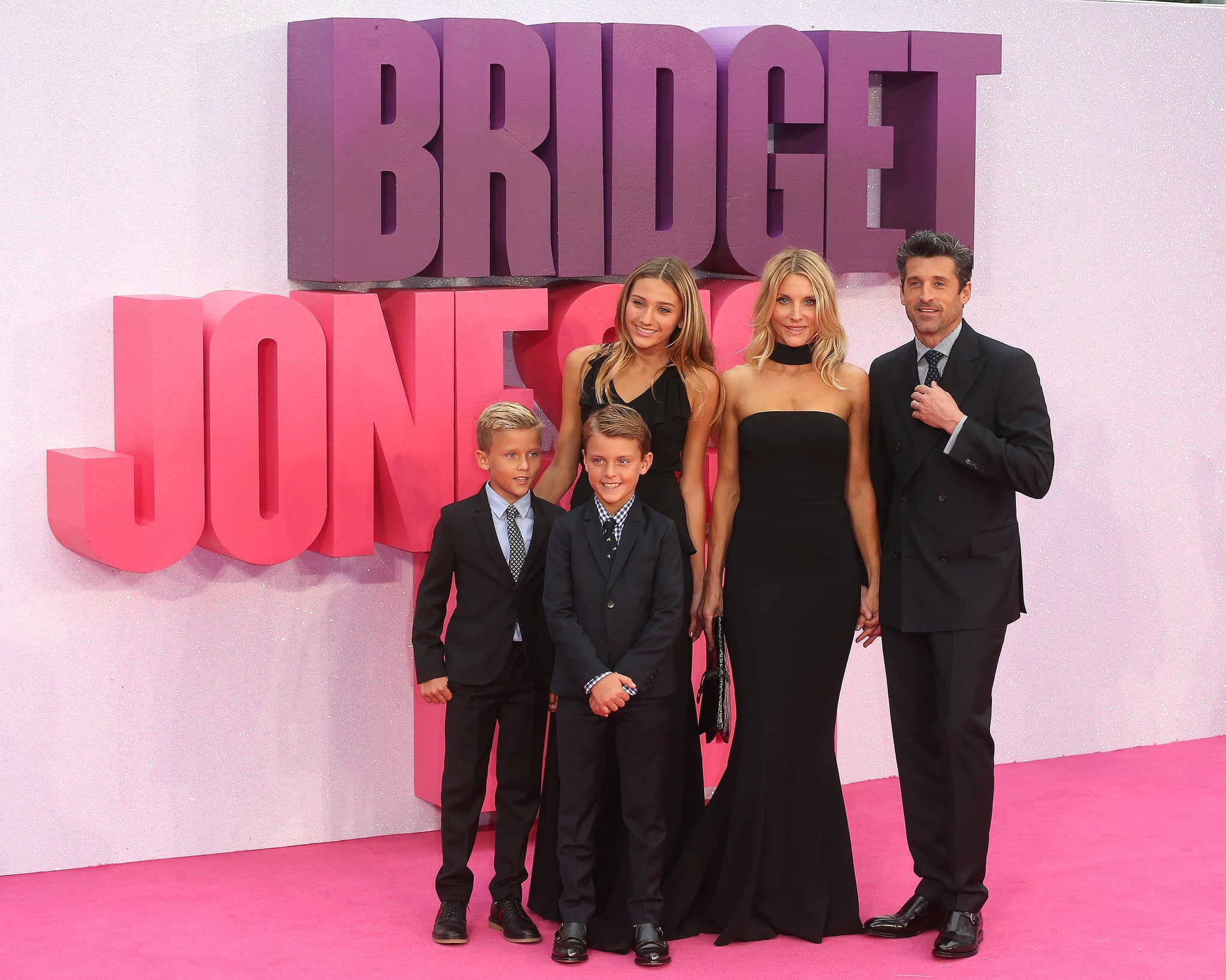 Patrick Dempsey And Family At Bridget Jones S Baby Premiere Popsugar Celebrity