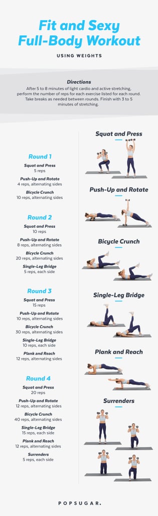 30-Minute Full-Body Workout With Weights | POPSUGAR Fitness