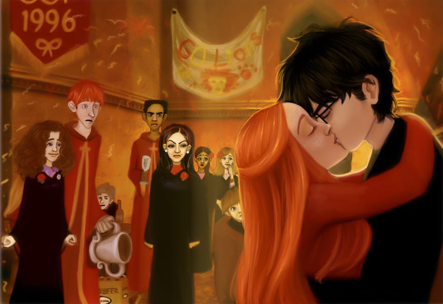 Harry And Ginny Quidditch Win Harry Potter Fan Art Popsugar Love 1974