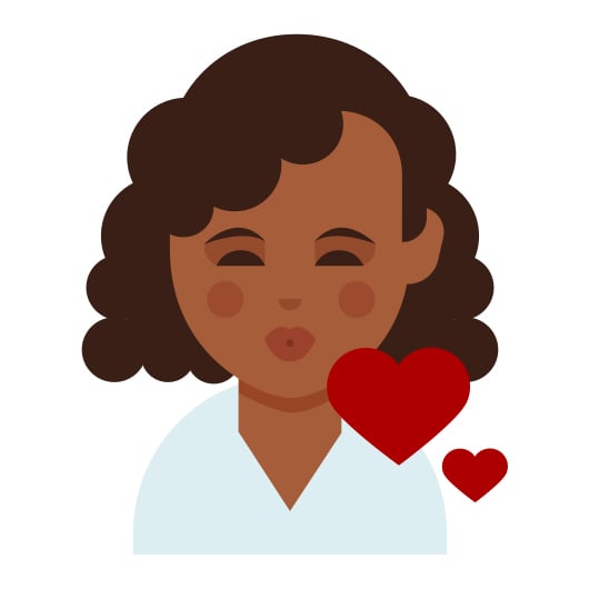 Emoji For Curly Hair and Dark Skin Tones