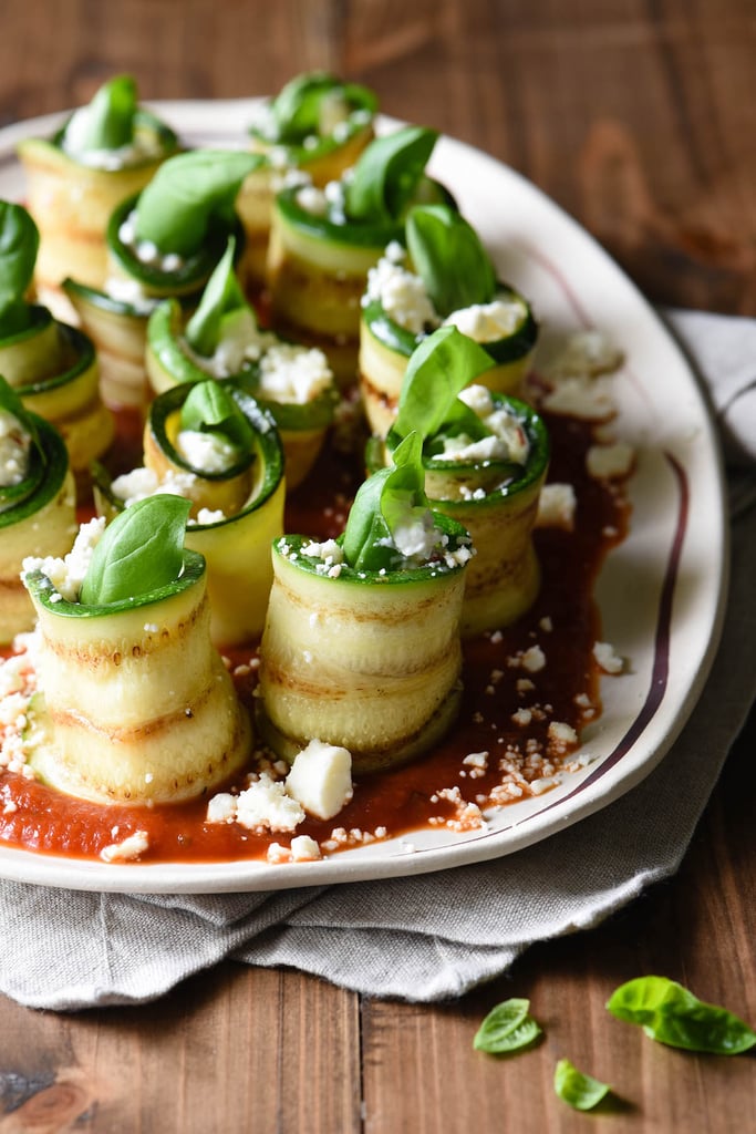 Grilled Courgette Roll-Ups With Feta