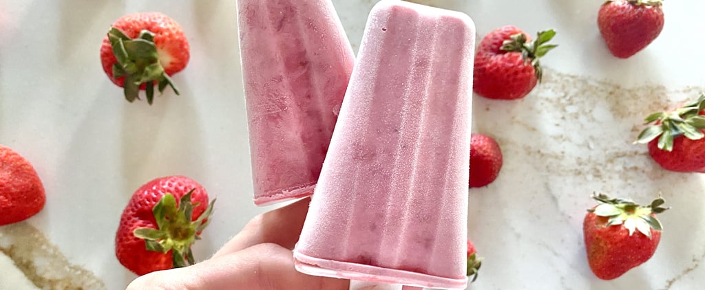 Stay Cool All Summer With These Protein-Rich Strawberry-Rhubarb Popsicles