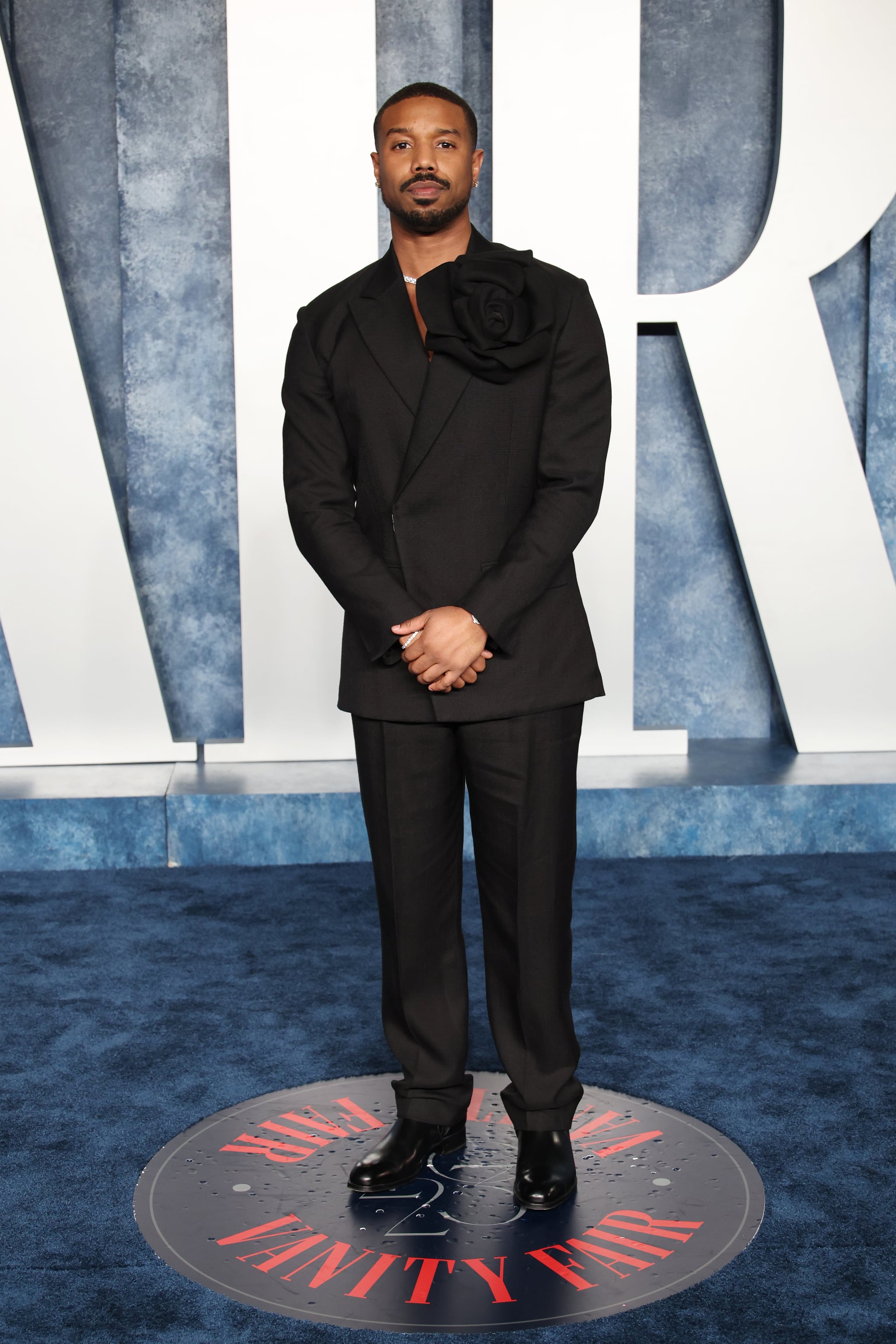 Michael B. Jordan at the 2023 Vanity Fair Oscars Party