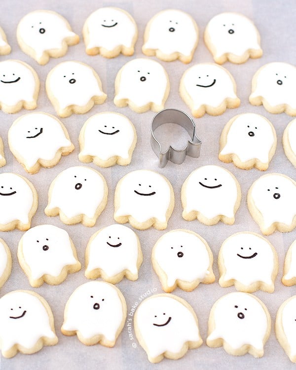 Happy Little Ghost Sugar Cookies