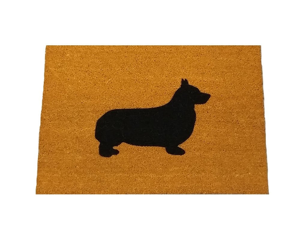 Corgi Silhouette Doormat