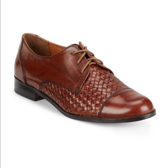 Shop Taylor's Cole Haan Woven Leather Jagger Oxfords