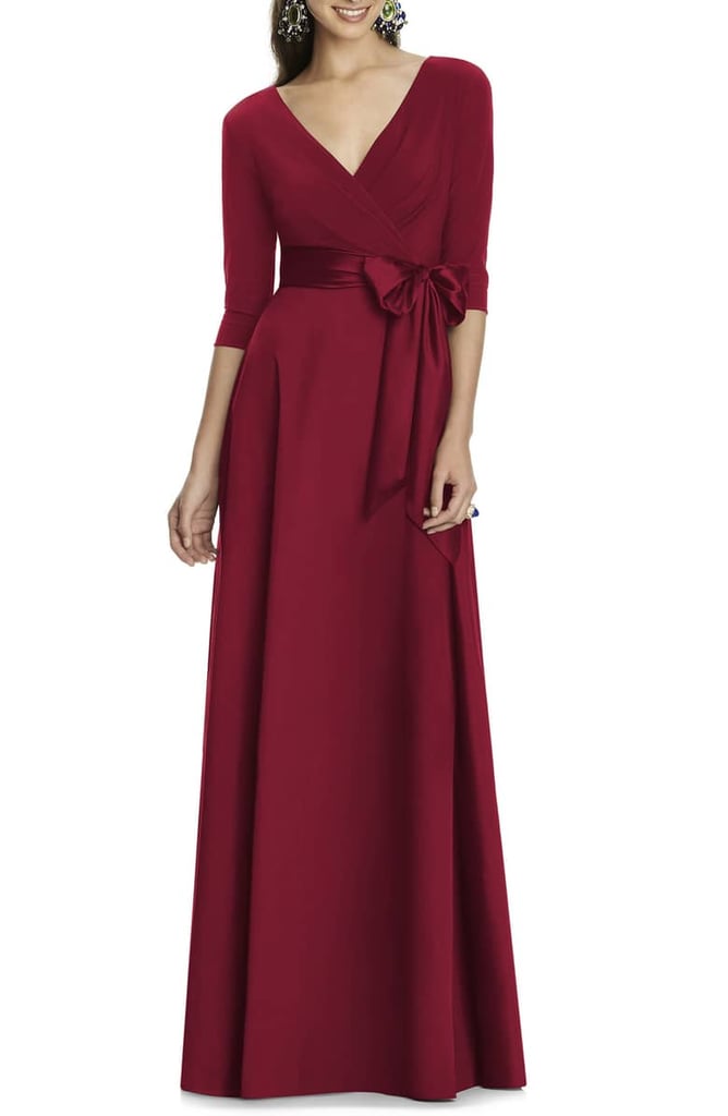 Alfred Sung Jersey Bodice A-Line Gown