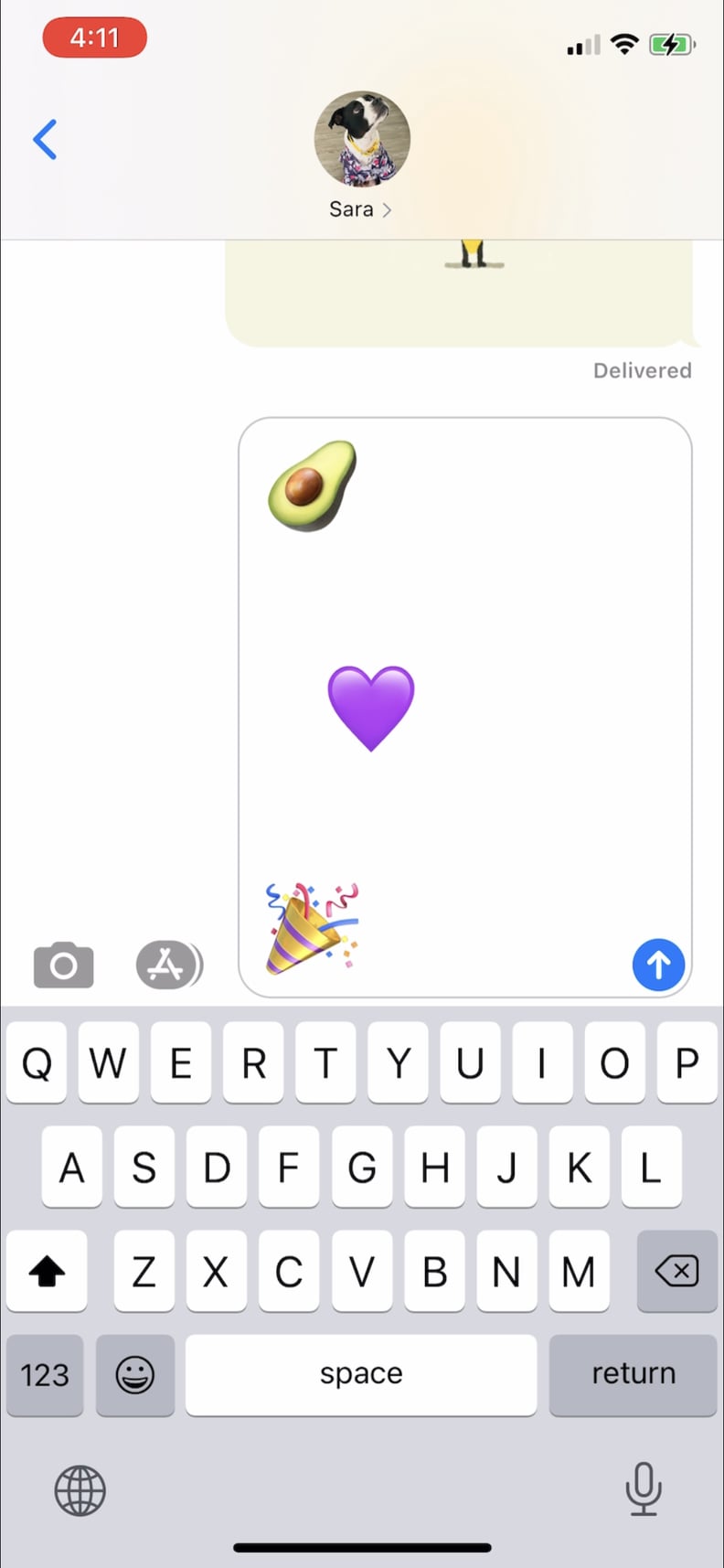 Step 2: Space Out the Emoji Like So