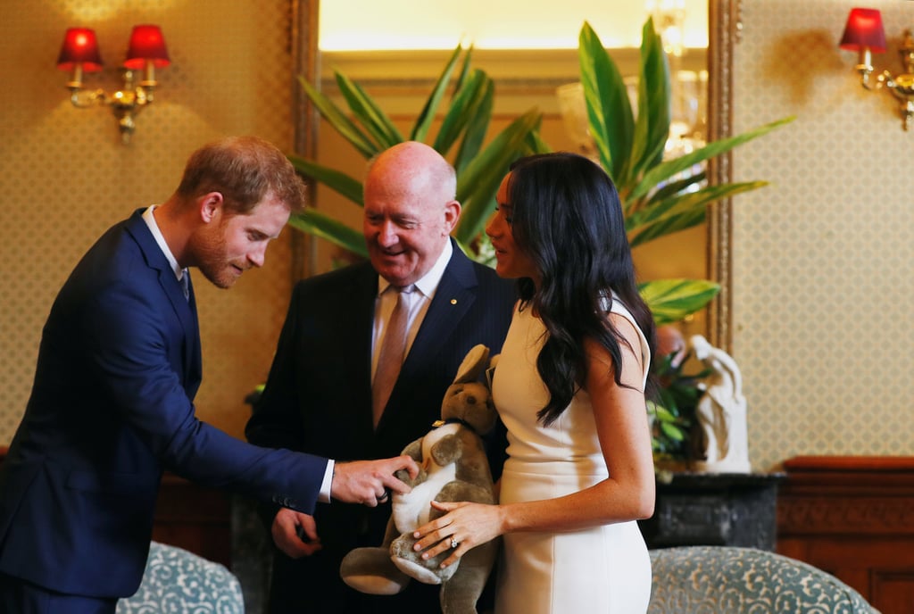 Meghan Markle and Prince Harry Receiving Baby Gift Video