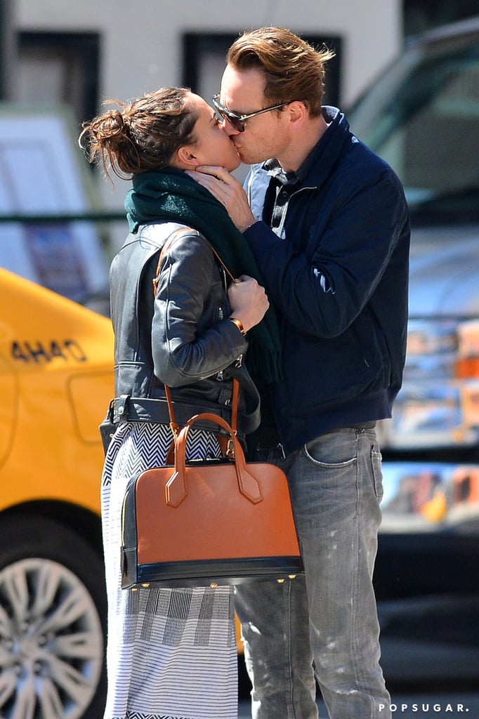 Michael Fassbender and Alicia Vikander Kissing in NYC