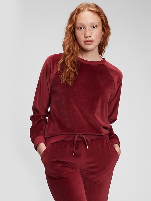 Gap Velour Crewneck Sweatshirt