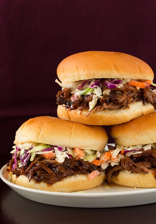 Balsamic and Honey Pulled Pork Sandwiches