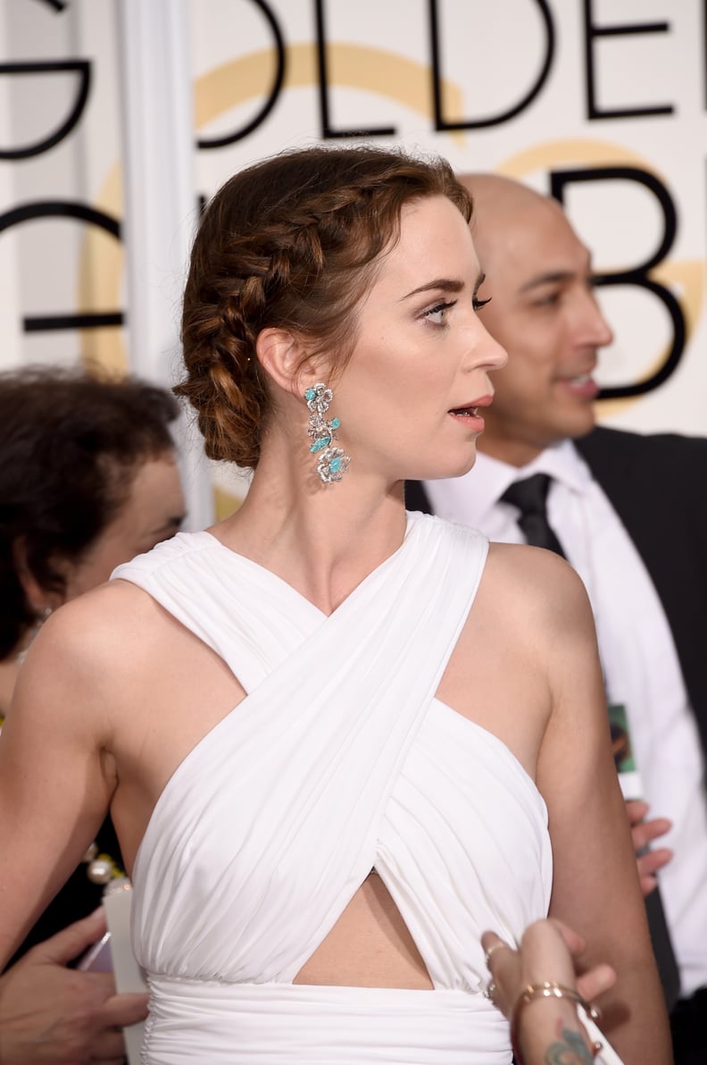 Emily Blunt at the Golden Globes 2015