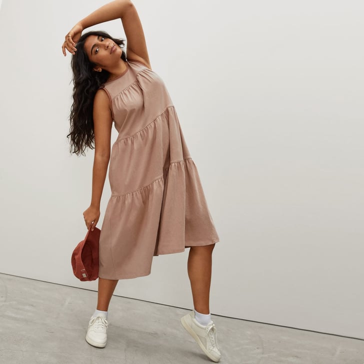 A HotWeather Dress Everlane Weekend Tiered Dress Best Loose Fitting