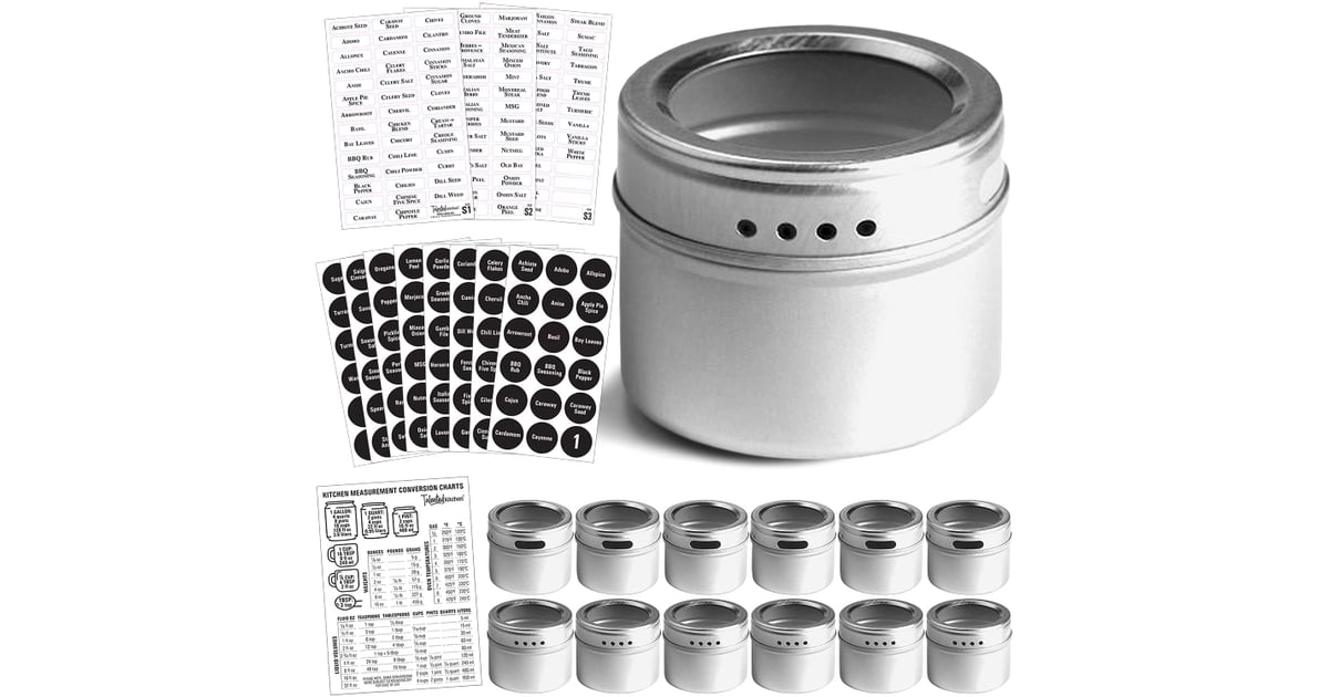 Spice Jars Talented Kitchen Spice Tins with Window