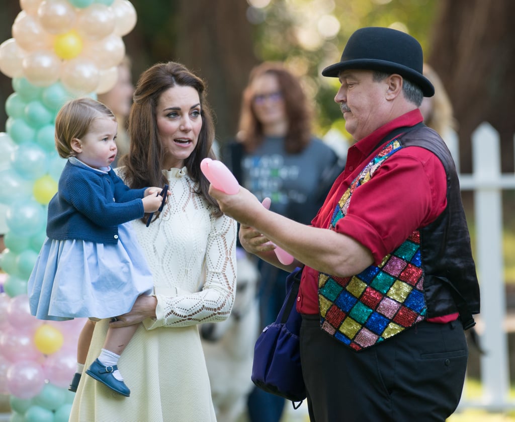 When she looked at someone offering to entertain her child with skeptical disbelief.