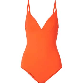 Bella Hadid Orange One-Piece | POPSUGAR Fashion