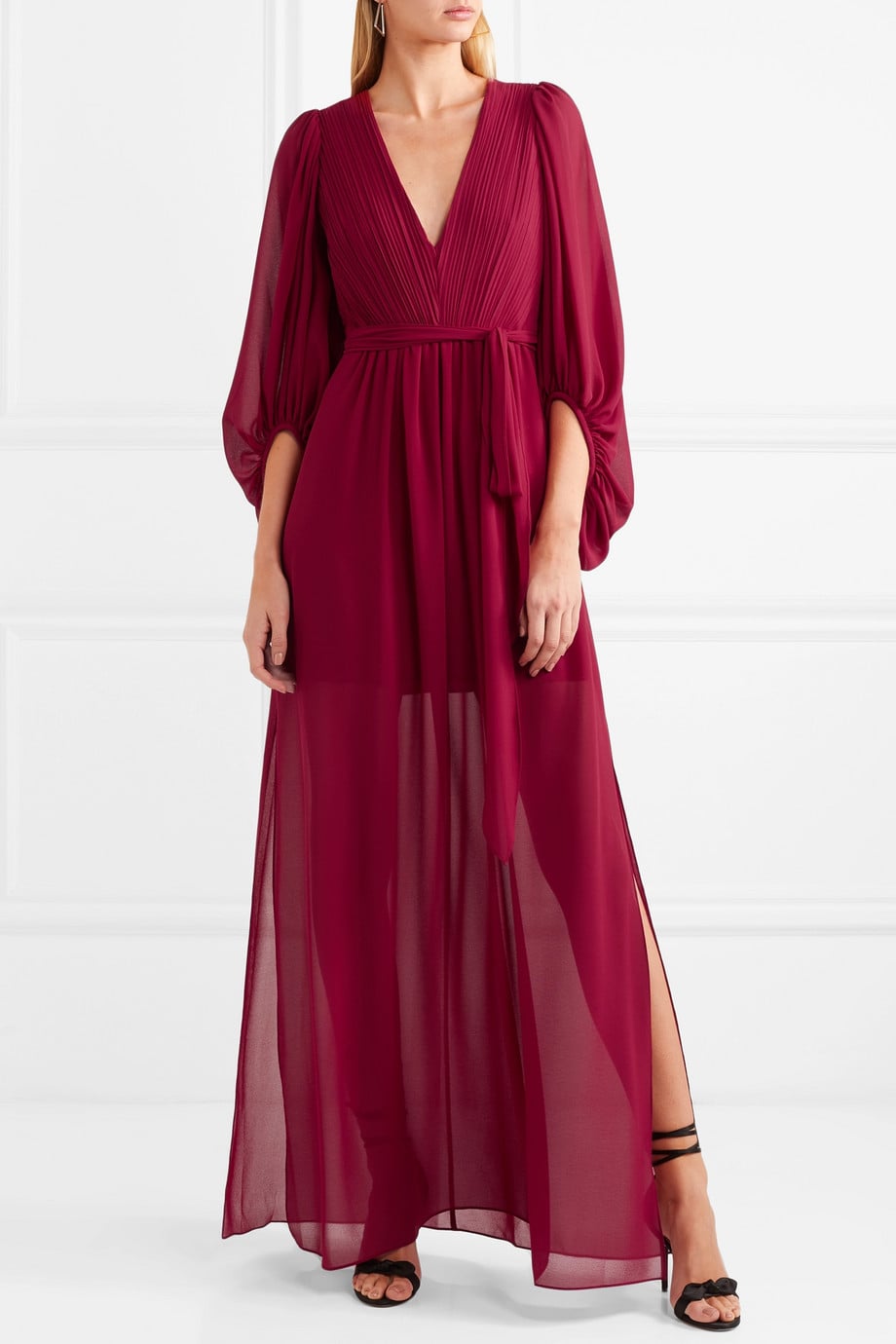 Halston heritage outlet red gown
