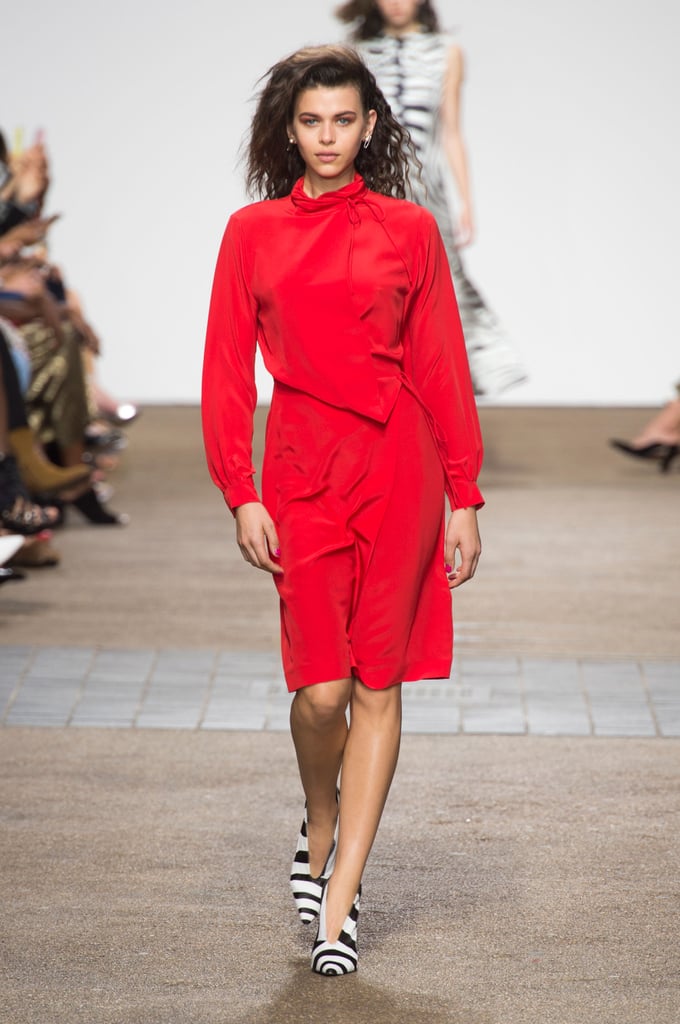 We think she'd look lovely in this knee-length design that's still bright enough to turn heads at Kensington Palace, or anywhere else in the world for that matter.
Topshop Unique Spring 2017.