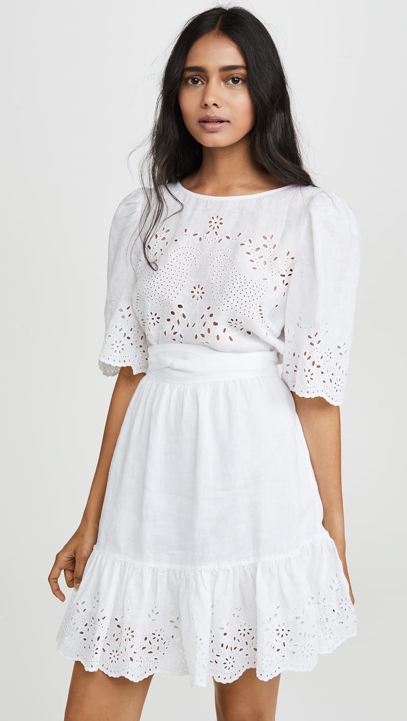 La Vie Rebecca Taylor Short Sleeve Sarcelle Dress