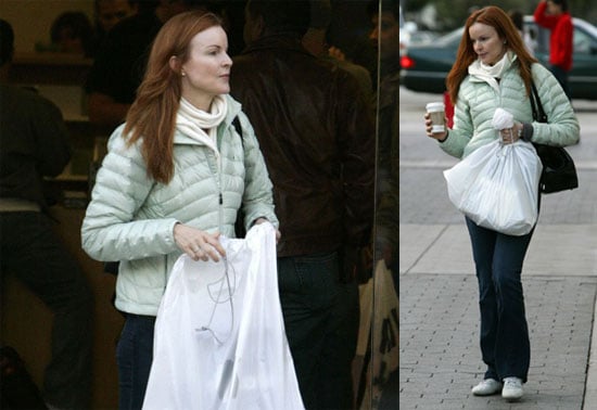Marcia Cross Grabs an Apple Marcia Cross Grabs an Apple