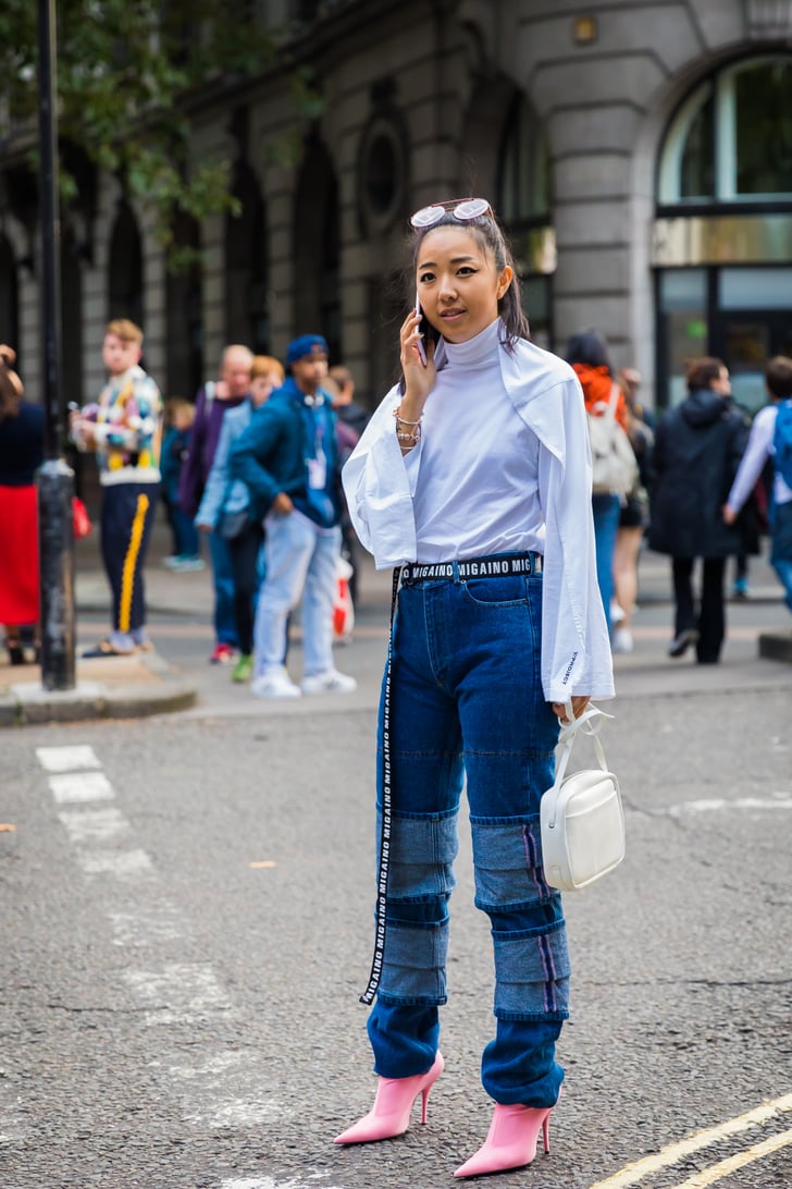 Deconstructed With a Floor-Sweeping Belt | How to Wear Jeans in 2018 ...