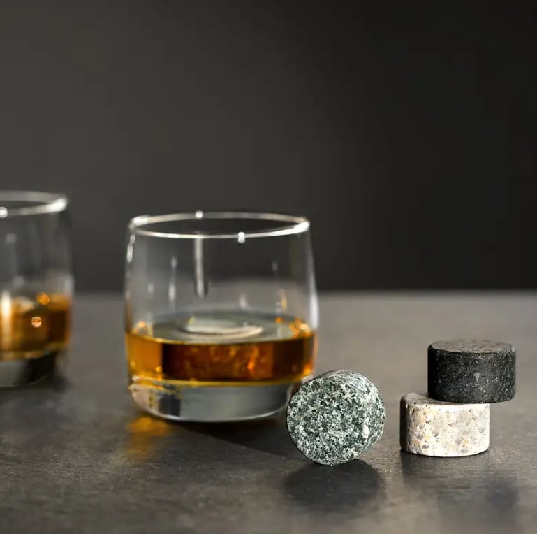 For the Cocktail Connoisseur: Viski Glacier Rocks Set of 4 Chilling Stones