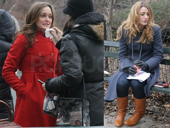Leighton Meester Films Gossip Girl in Central Park