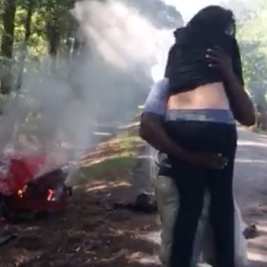 Pregnant Woman Saved From Burning Car