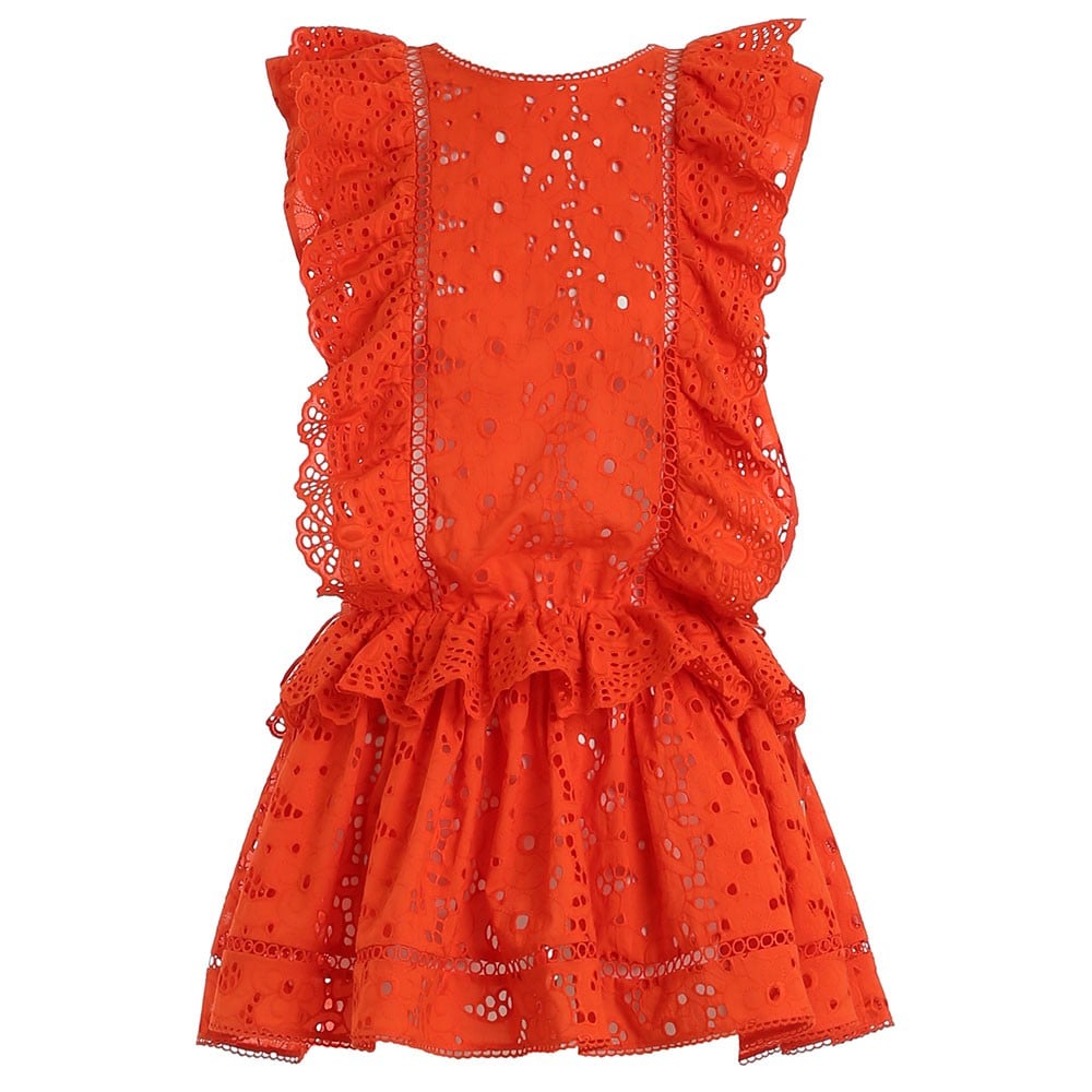 In an effort to extend Summer for as long as possible, I’m grabbing a breezy beach dress that I know I’ll still want to wear next year, too. This tomato red, ruffled Zimmermann dress ($480) speaks to my personal style.
— Sarah Wasilak, assistant editor