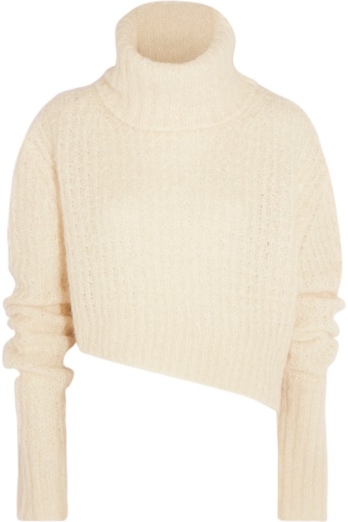 Bella Hadid Cropped Turtleneck Sweater | POPSUGAR Fashion
