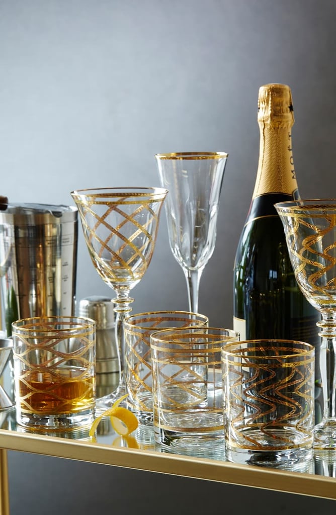Gold Etched Wine Glass Set The Best Gifts For WineLovers 2019