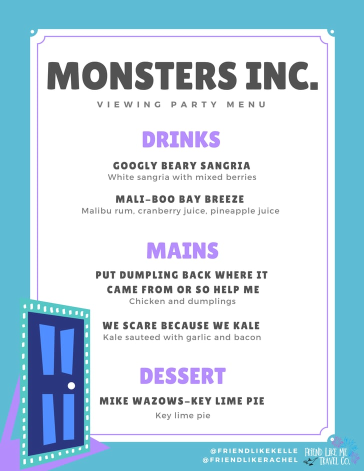 Monsters, Inc. MovieThemed Dinner Menu Ideas POPSUGAR Food Photo 14