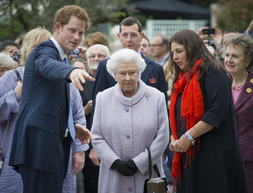 Back in 2013, Prince Harry attended the Chelsea Flower Show with his grandmother.