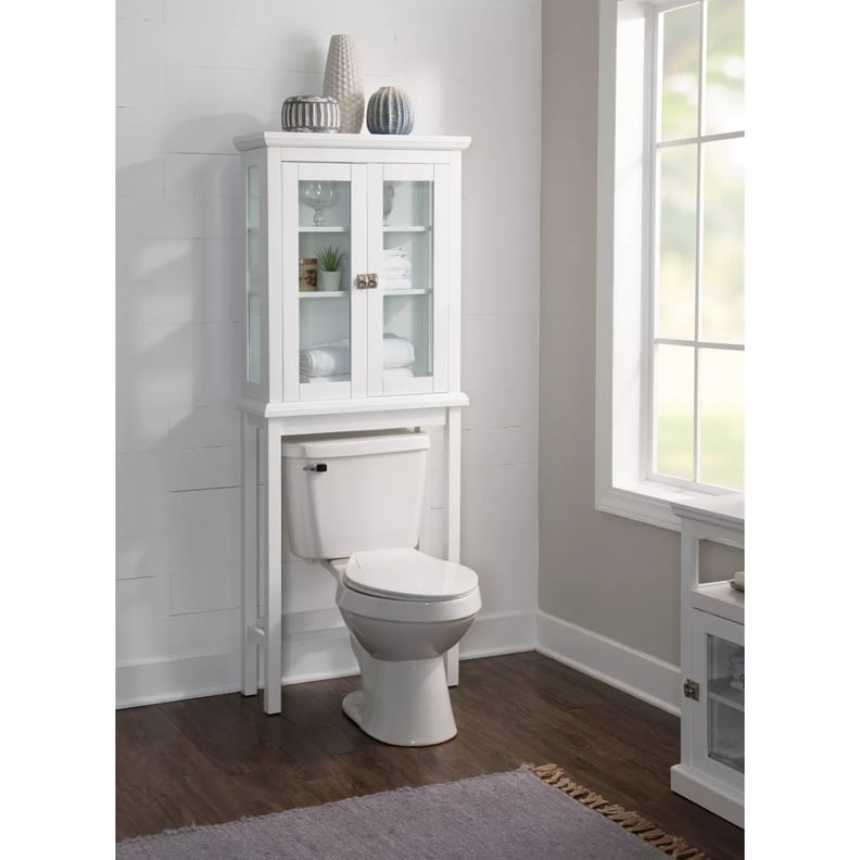 Double Door Over-the-Toilet Bathroom Storage Cabinet – Best Choice Products