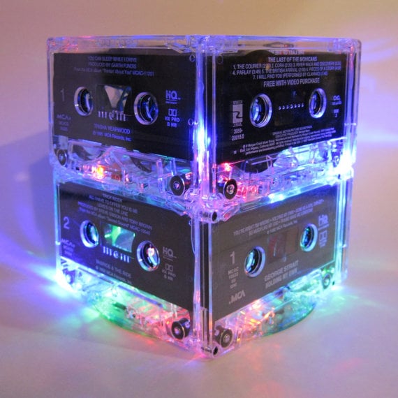 cassette light centerpiece