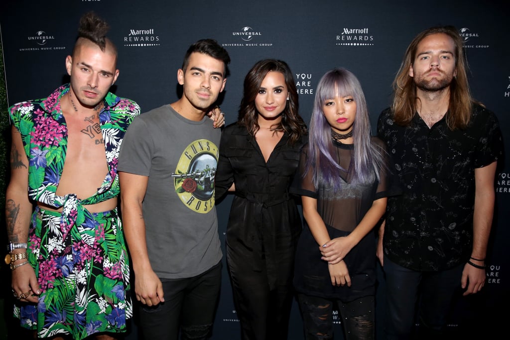 Joe Jonas and Demi Lovato Concert in LA September 2016