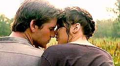 When He's Nose to Nose With Katniss