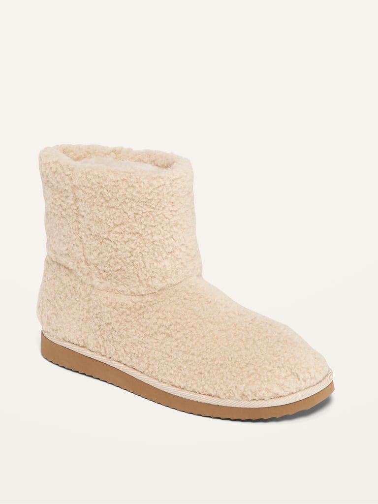 Old Navy Cozy Sherpa Slipper Booties 