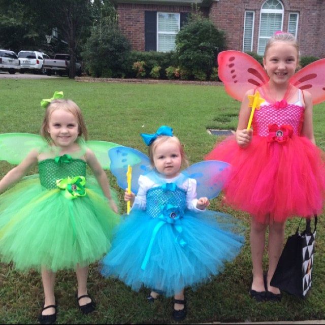 Sleeping Beauty's Flora, Fauna, and Merryweather Tutu Dress Set