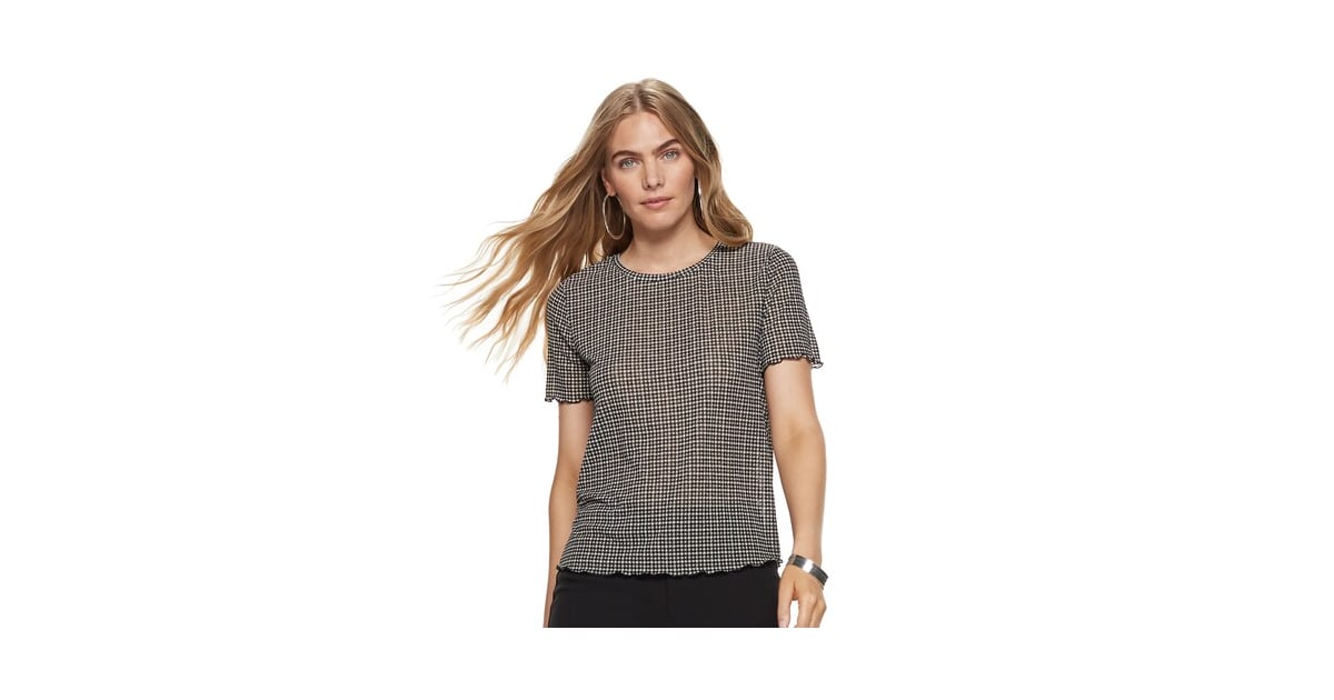 Nine West Petite LettuceEdge Short Sleeve Tee Ciara Is the Face of