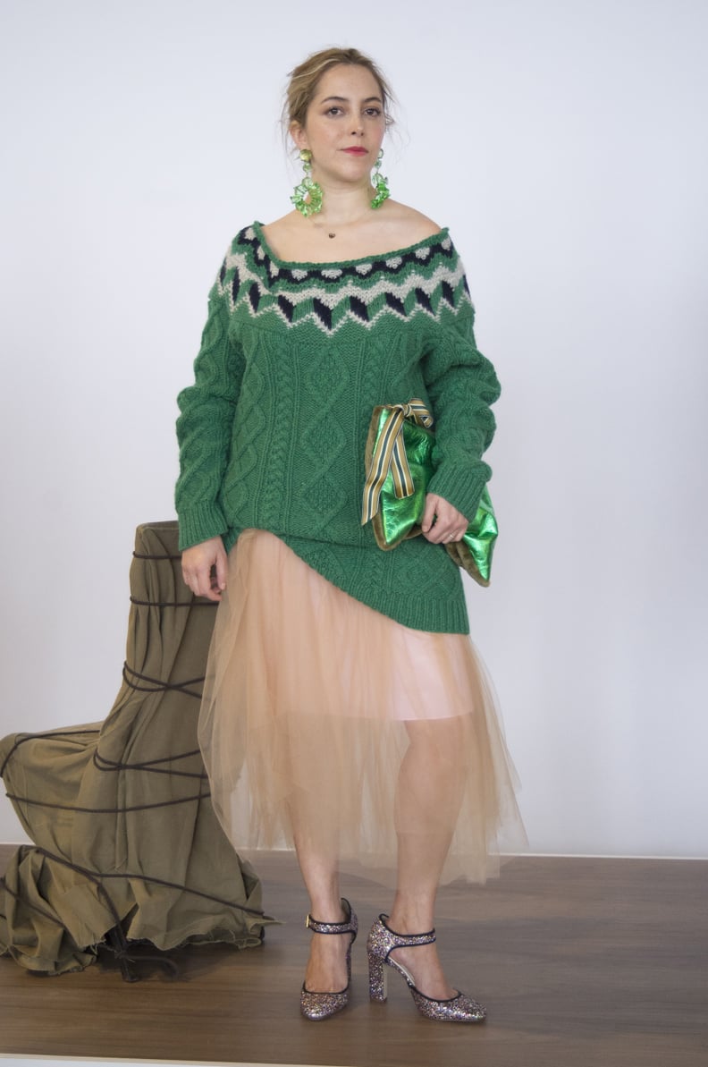 Make a Tulle Skirt Daytime Appropriate With a Knit Sweater