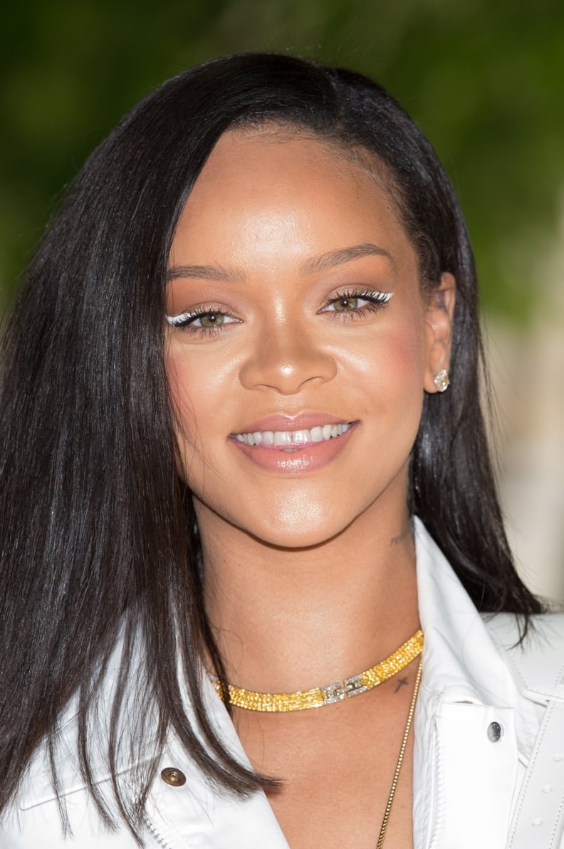 Rihanna With White Eyeliner
